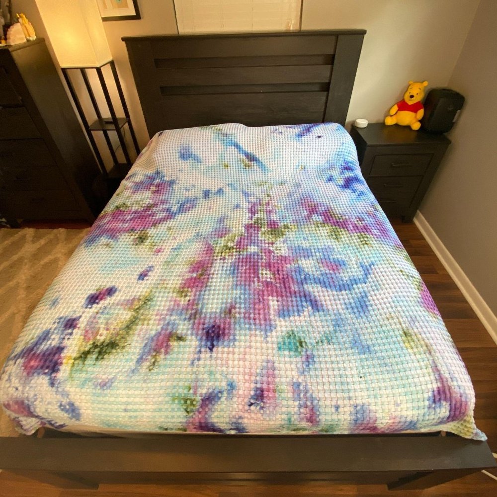Dyed Waffle Weave Queen Blanket - Picture 4 of 5